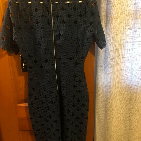 Heartfelt Green Lace Bodycon Midi Dress - Picture 3 of 5